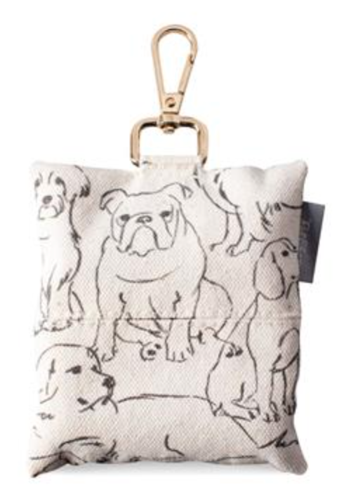 Fringe Canvas Waste Bag Key Chain