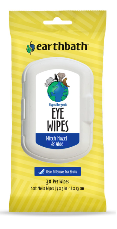 Earthbath Eye Wipes with Witch Hazel & Aloe 30 ct