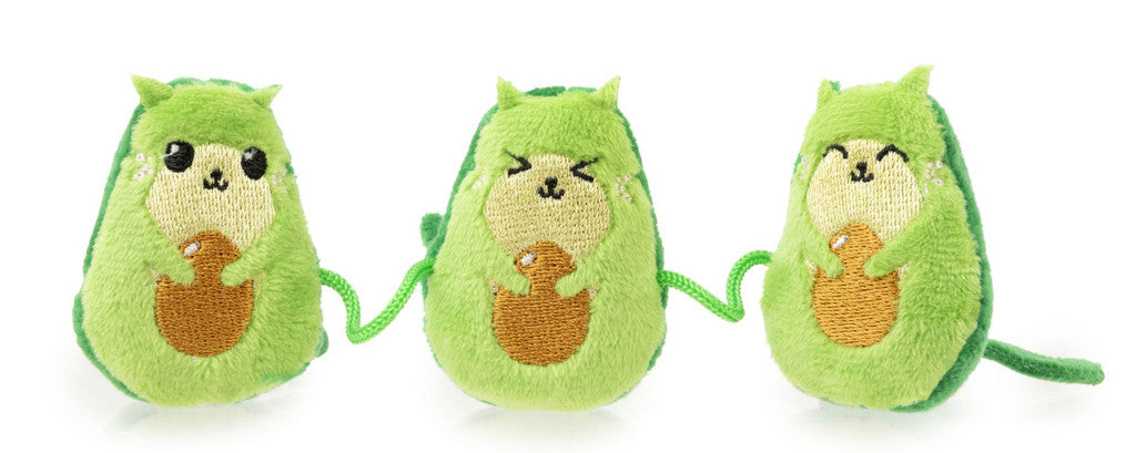 FuzzYard Avocatos Cat Toy 3 pc