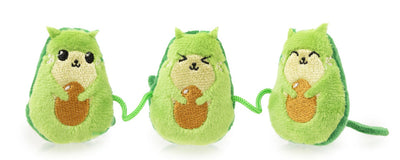 FuzzYard Avocatos Cat Toy 3 pc FuzzYard Avocatos Cat Toy 3 pc