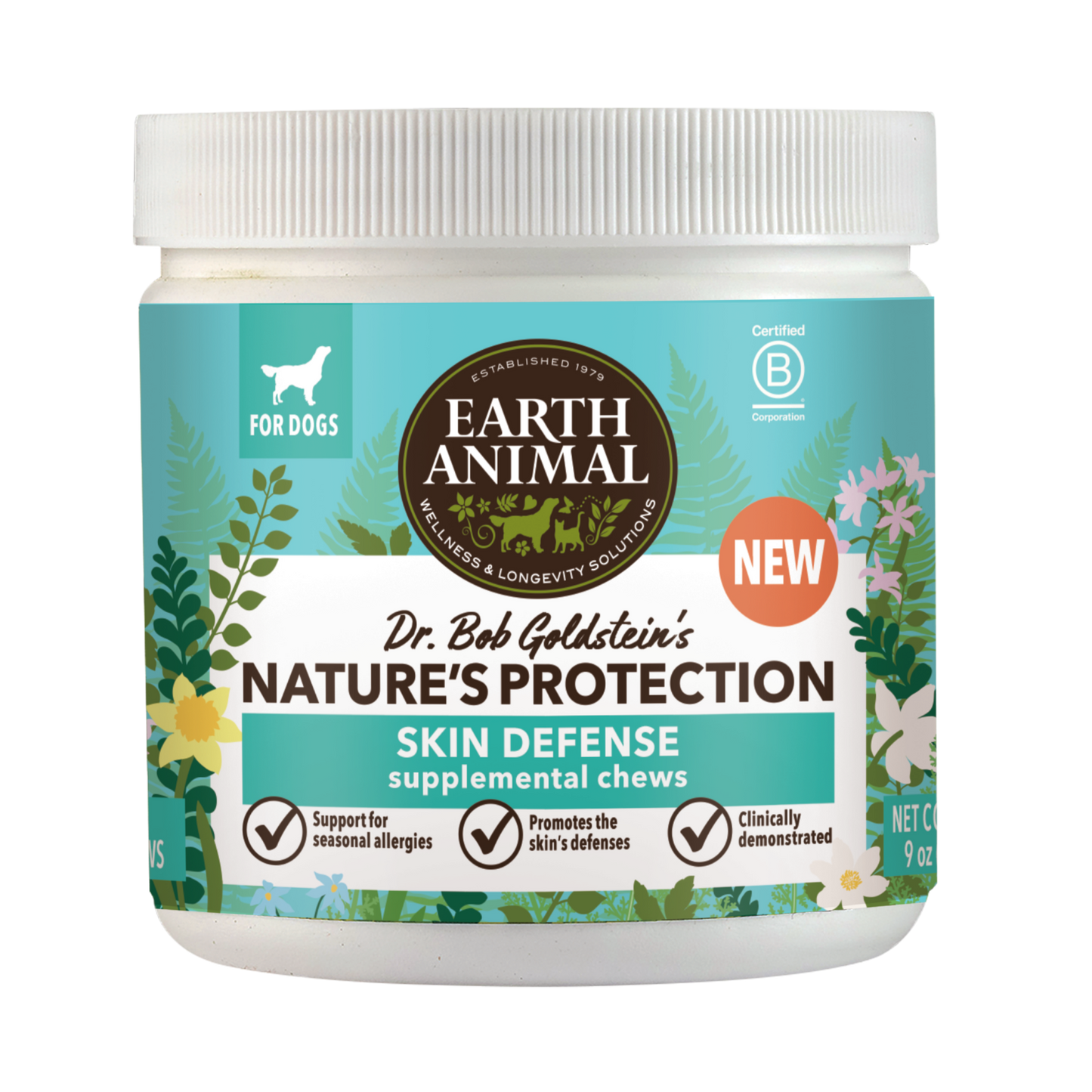Earth Animal Natures Protection Skin Defense Chews 90 ct.