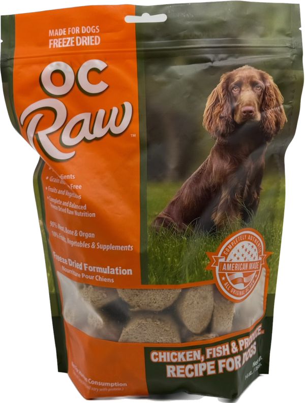 OC Raw Freeze-Dried Chicken Fish & Produce Sliders 14 oz