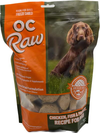 OC Raw Freeze-Dried Chicken Fish & Produce Sliders 14 oz OC Raw Freeze-Dried Chicken Fish & Produce Sliders 14 oz