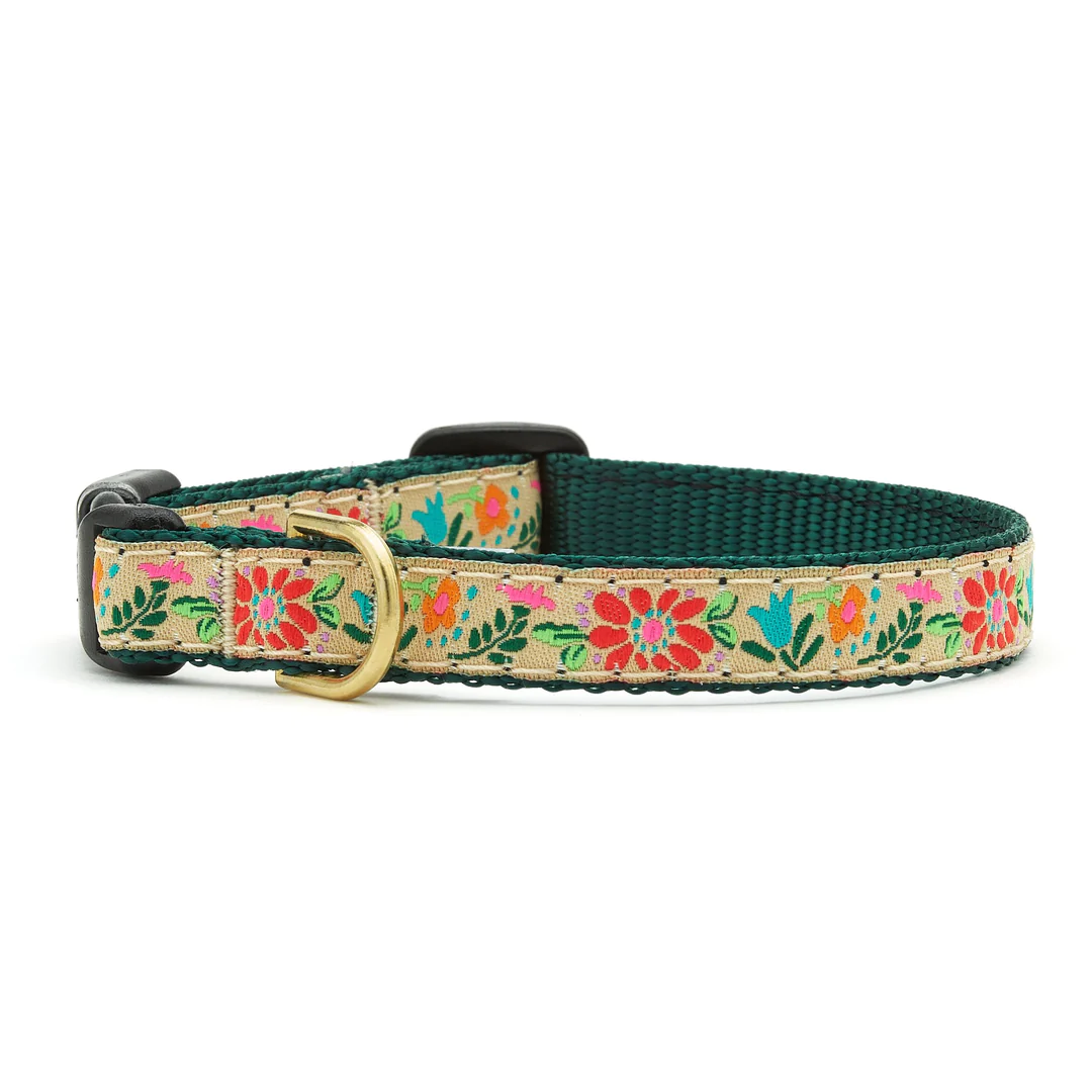 Up Country Tapestry Floral Dog Collar