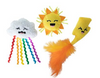 Fringe Purr-fect Weather Mini Cat Toys Set of 3 Fringe Purr-fect Weather Mini Cat Toys Set of 3