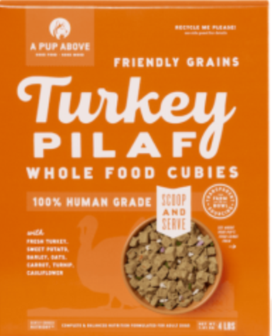 A Pup Above Air Dried Turkey Pilaf