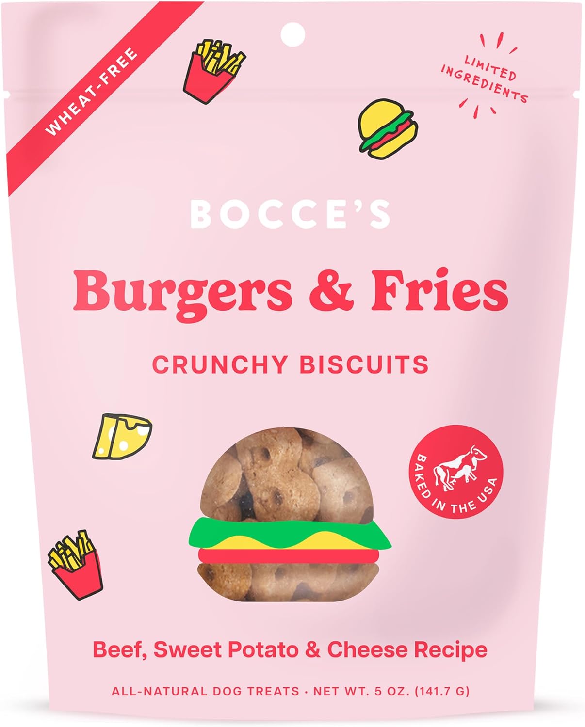 Bocce's Burgers & Fries Biscuits 5 oz.