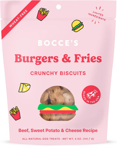 Bocce's Burgers & Fries Biscuits 5 oz. Bocce's Burgers & Fries Biscuits 5 oz.