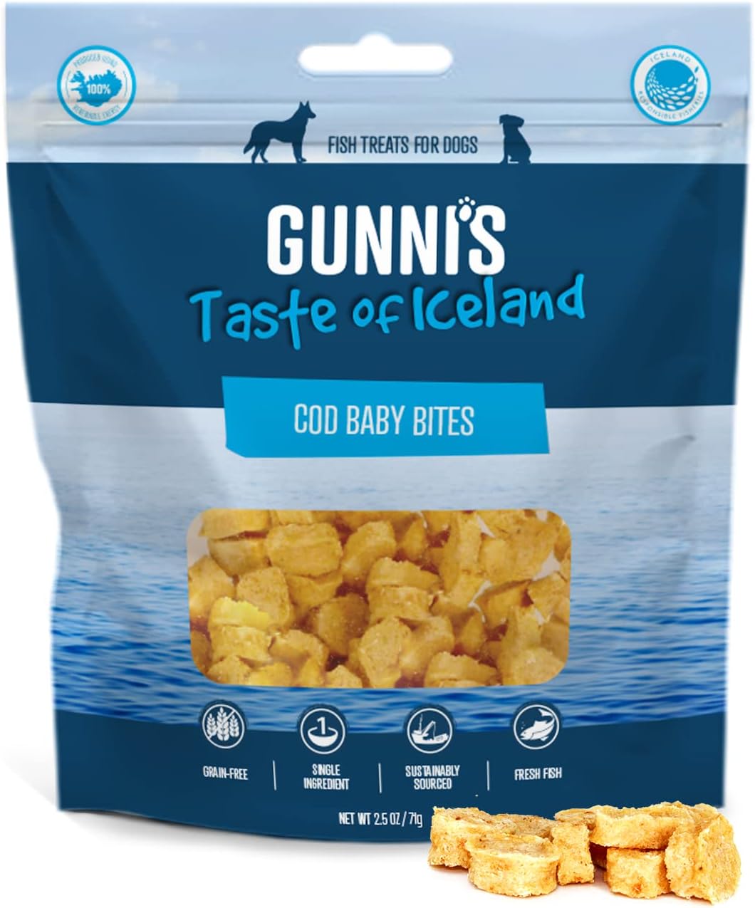 Gunni's Baby Bites Cod Treat 2.5 oz