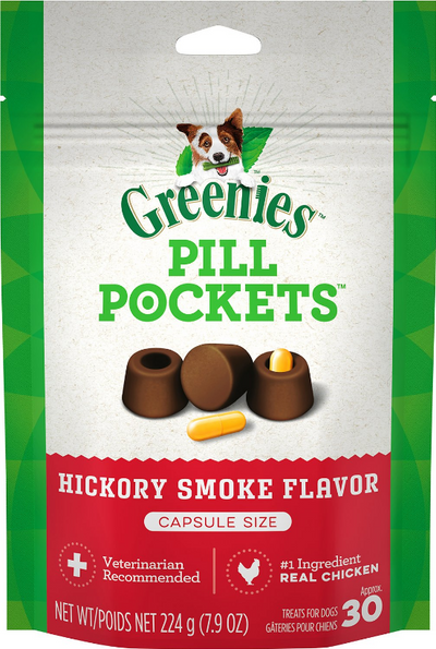 Greenies Pill Pockets Capsules Hickory Flavor 7.9 oz (30 Ct.) Greenies Pill Pockets Capsules Hickory Flavor 7.9 oz (30 Ct.)