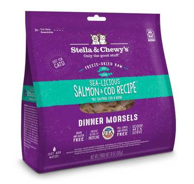 Stella & Chewy's Cat Freeze-Dried Sea-Licious Salmon & Cod Stella & Chewy's Cat Freeze-Dried Sea-Licious Salmon & Cod
