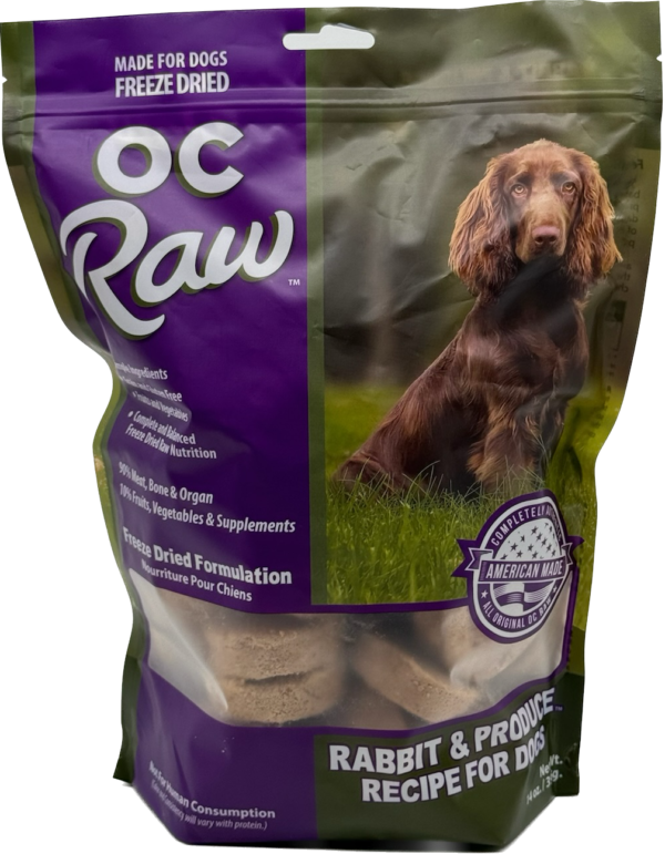 OC Raw Freeze-Dried Rabbit & Produce Sliders 14 oz