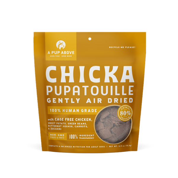 A Pup Above Air Dried Chicken Pupatouille