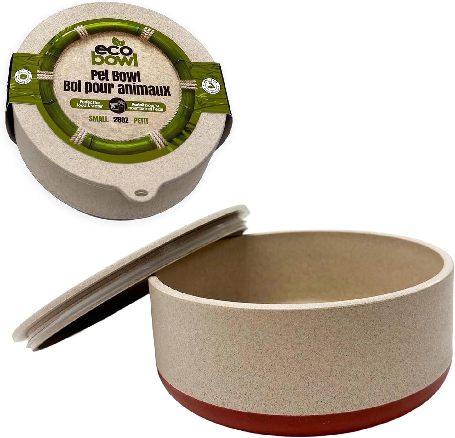 Palz & Co EcoBowl Sandstone Beige With Lid