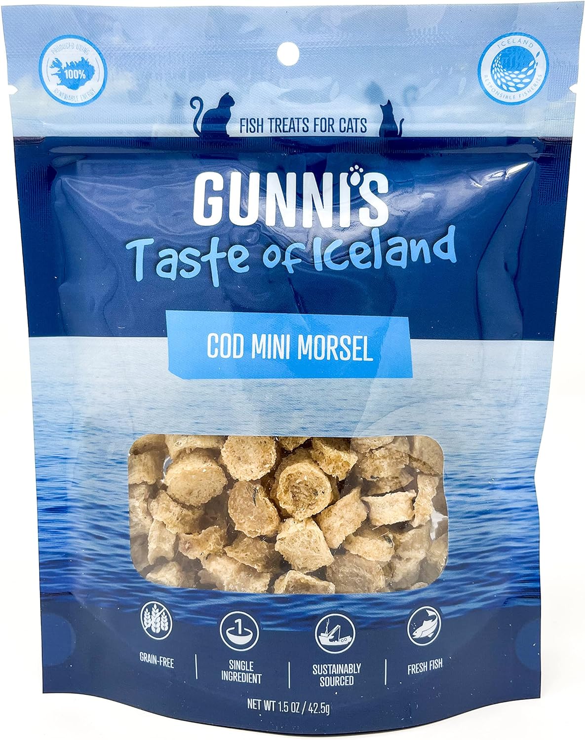 Gunni's Cod Mini Morsels Cat Treats 1.5 oz