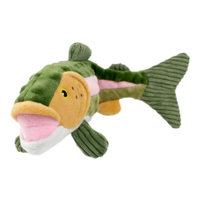 Tall Tail Plush Rainbow Trout Twitchy Tail Toy 14" Tall Tail Plush Rainbow Trout Twitchy Tail Toy 14"