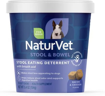 NaturVet Coprophagia Plus Breath Aid Soft Chews 70 ct.