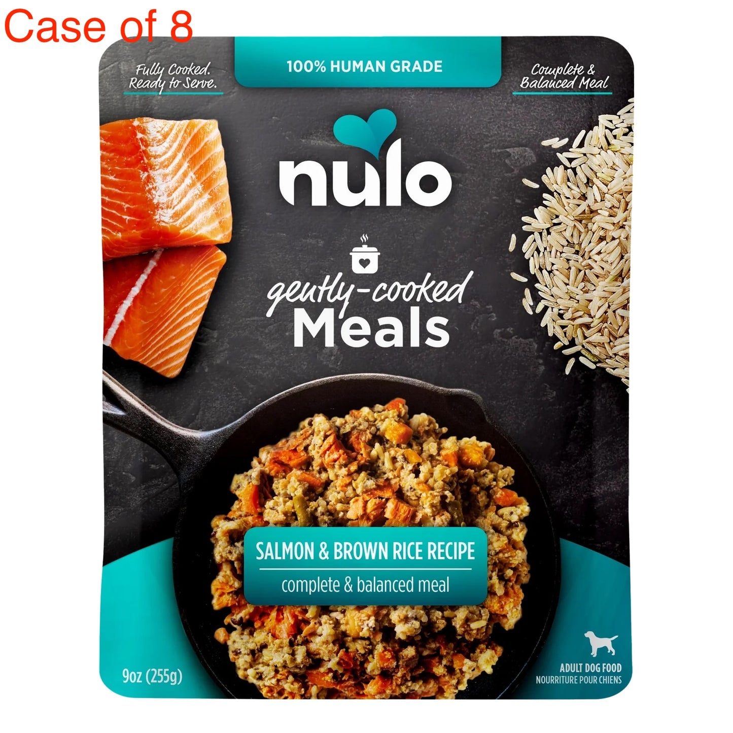 Nulo Gently Cooked Salmon & Brown Rice Dog Pouch