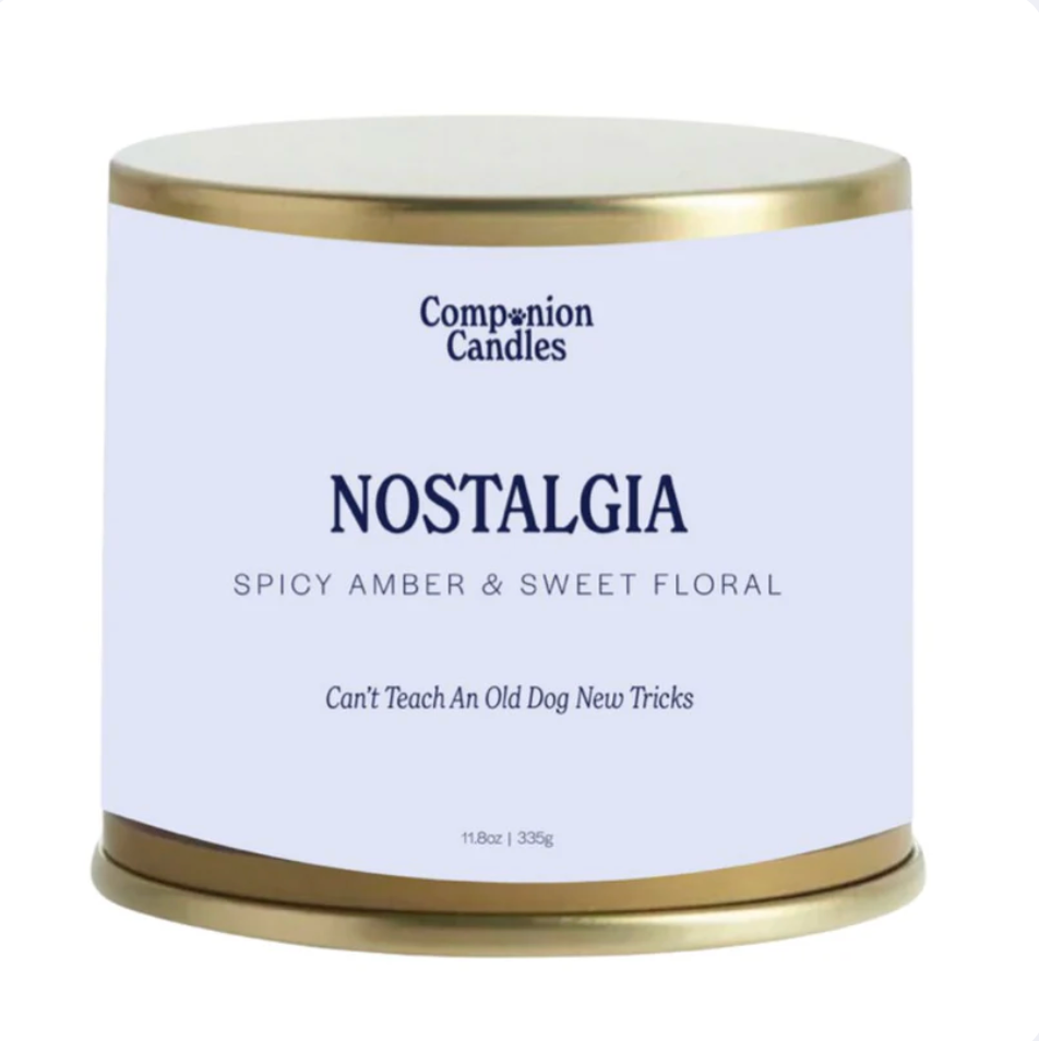 Companion Candles "Nostalgia" Amber & Sweet Floral 12 oz