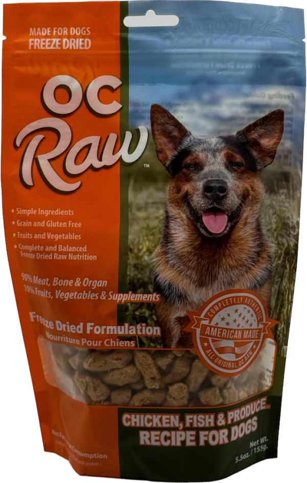 OC Raw Freeze-Dried Chicken Fish & Produce Rox