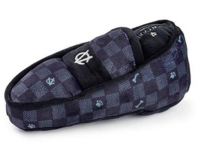Haute Diggity Black Checker Chewy Vuiton Loafer Toy Haute Diggity Black Checker Chewy Vuiton Loafer Toy