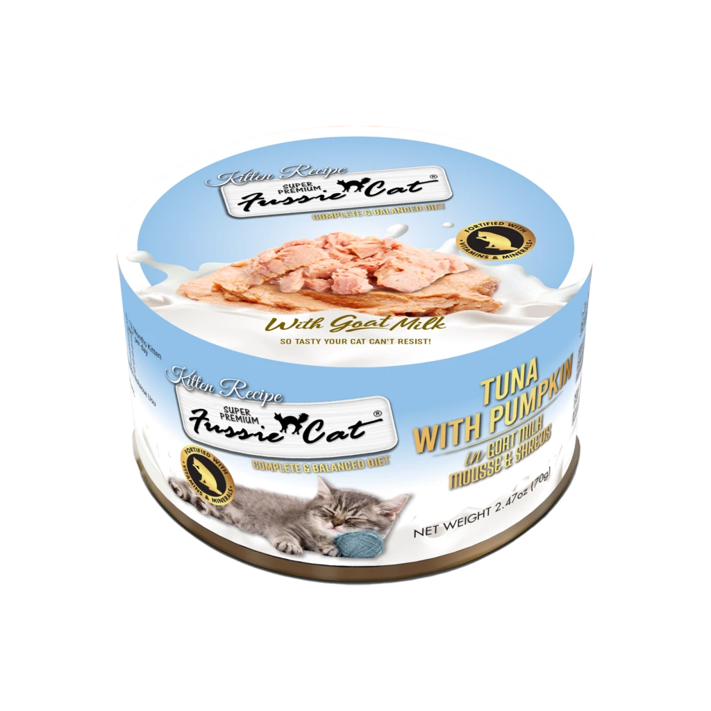 Fussie Cat Premium Tuna With Pumpkin in Goats Milk for Kitten