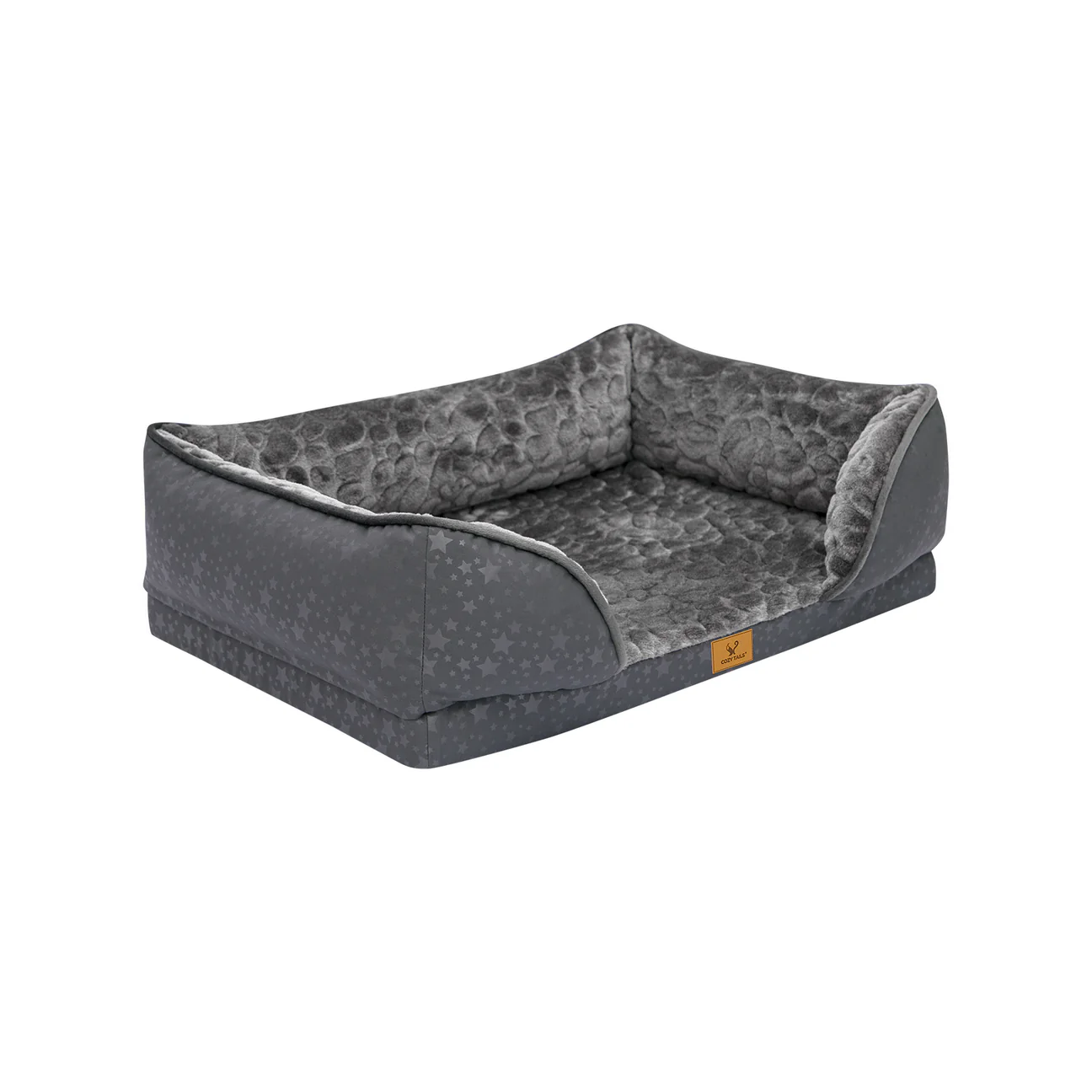 Cozy Tails Orthopedic Couch with Bamboo Charcoal Foam Cushion
