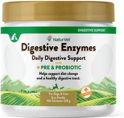NaturVet Digestive Enzymes & Probiotics NaturVet Digestive Enzymes & Probiotics