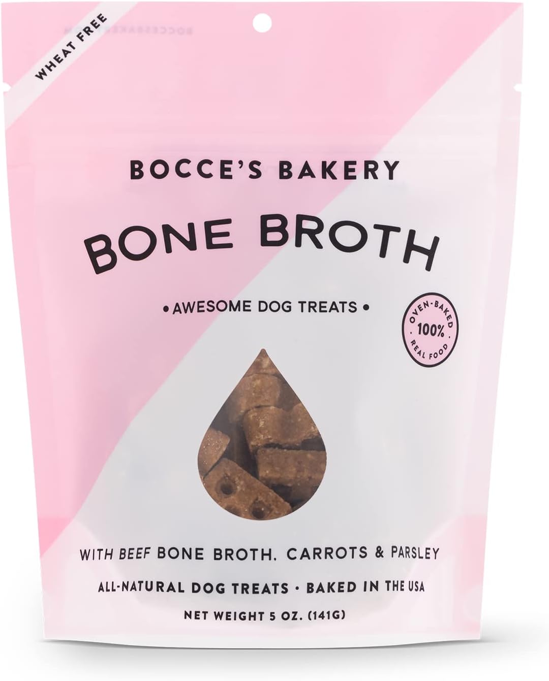 Bocce's Carrots & Parsley With Bone Broth Biscuits 5oz.