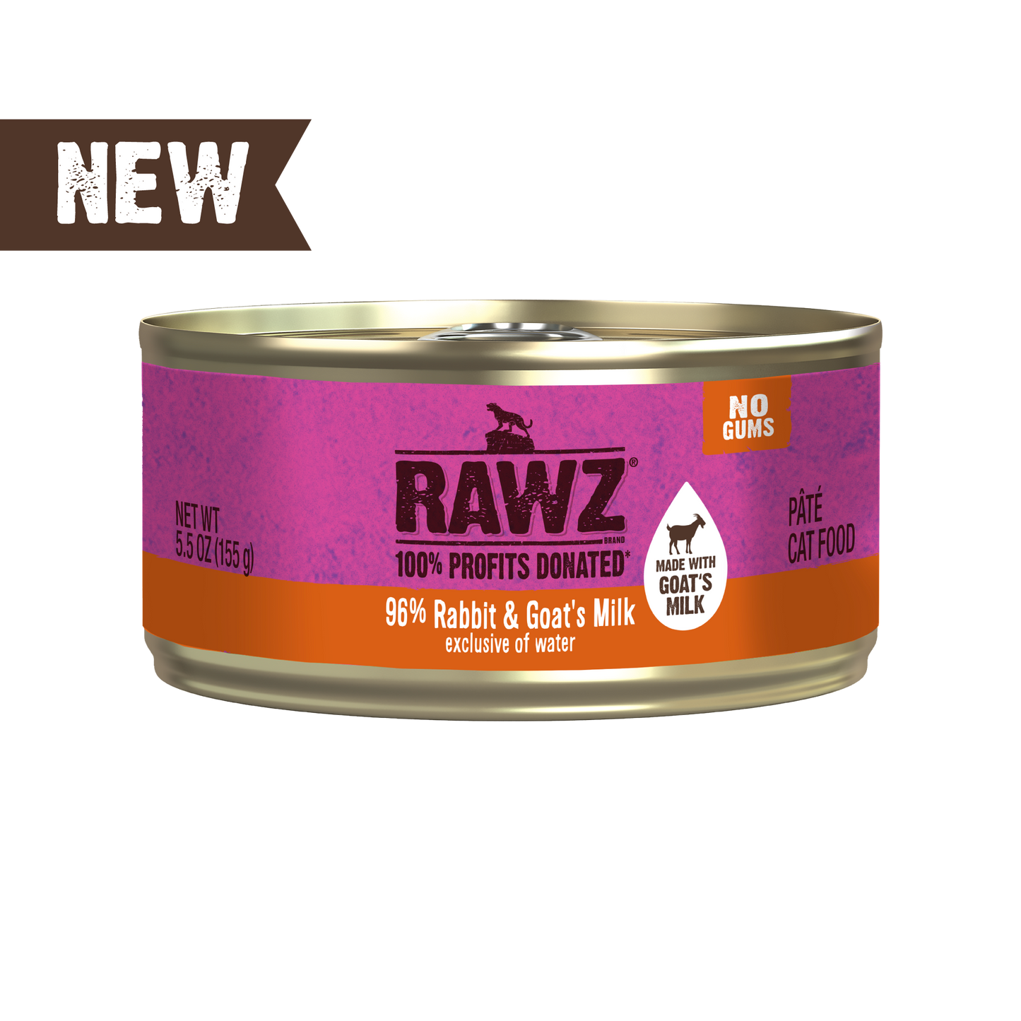 Rawz Cat 96% Rabbit & Goat Milk Pate