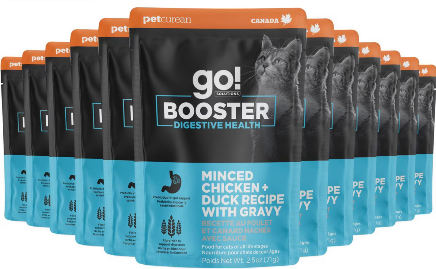 Go! Solutions Cat Booster Digestive Health Chicken + Duck Minced