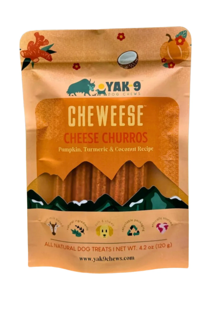 Yak-9 Cheweese Pumpkin, Turmeric & Coconut Churros 5 ct