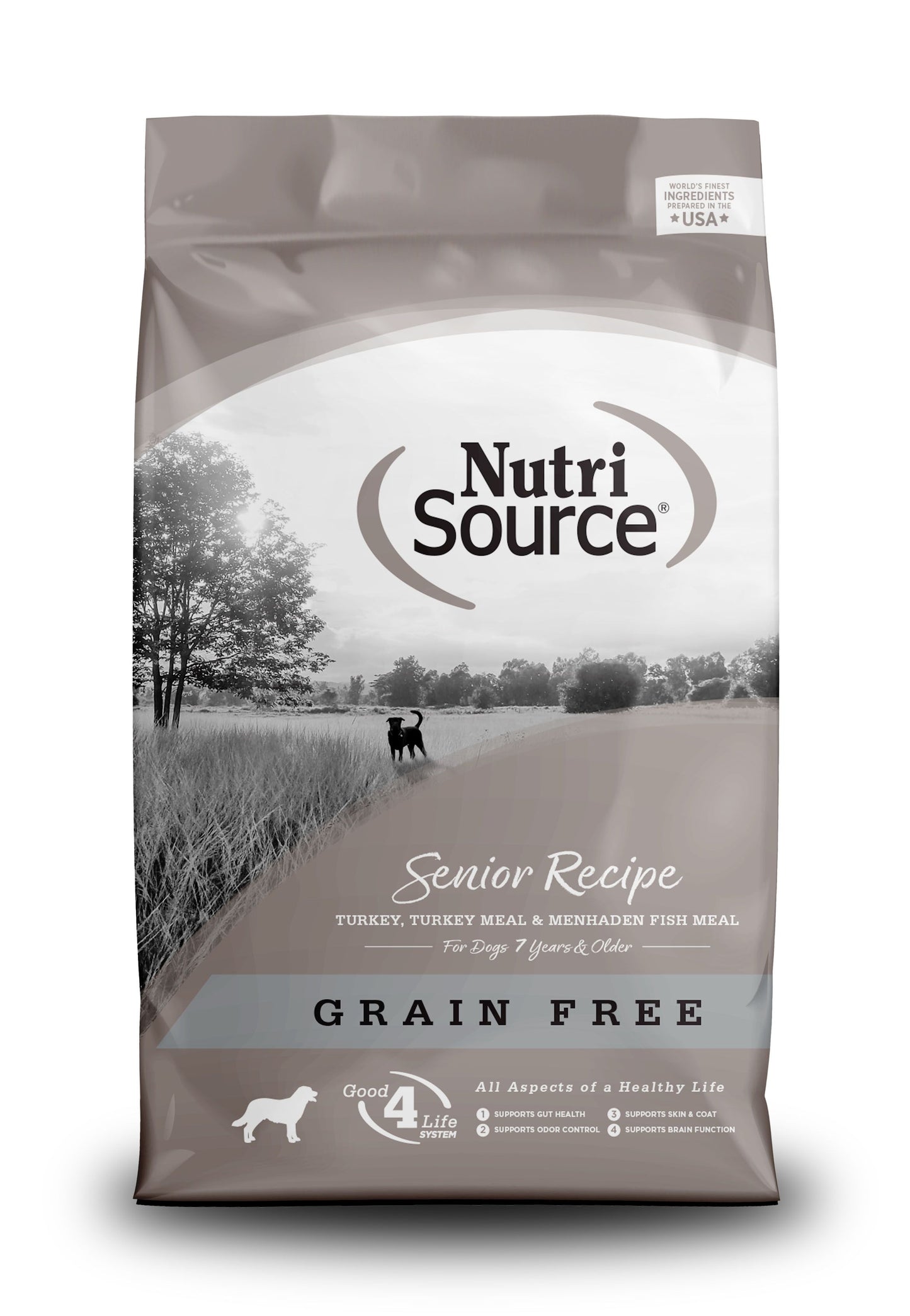 Nutri Source Grain Free Turkey Senior Dog 26 Lb.