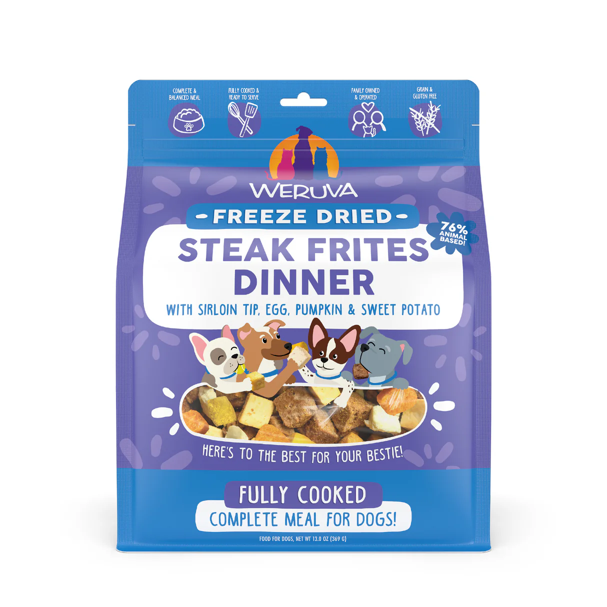 Weruva Freeze Dried Steak Frites Dinner