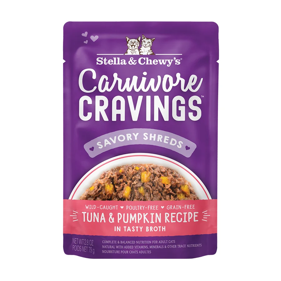 Stella & Chewy's Cat Carnivore Cravings Tuna & Pumpkin Pouch