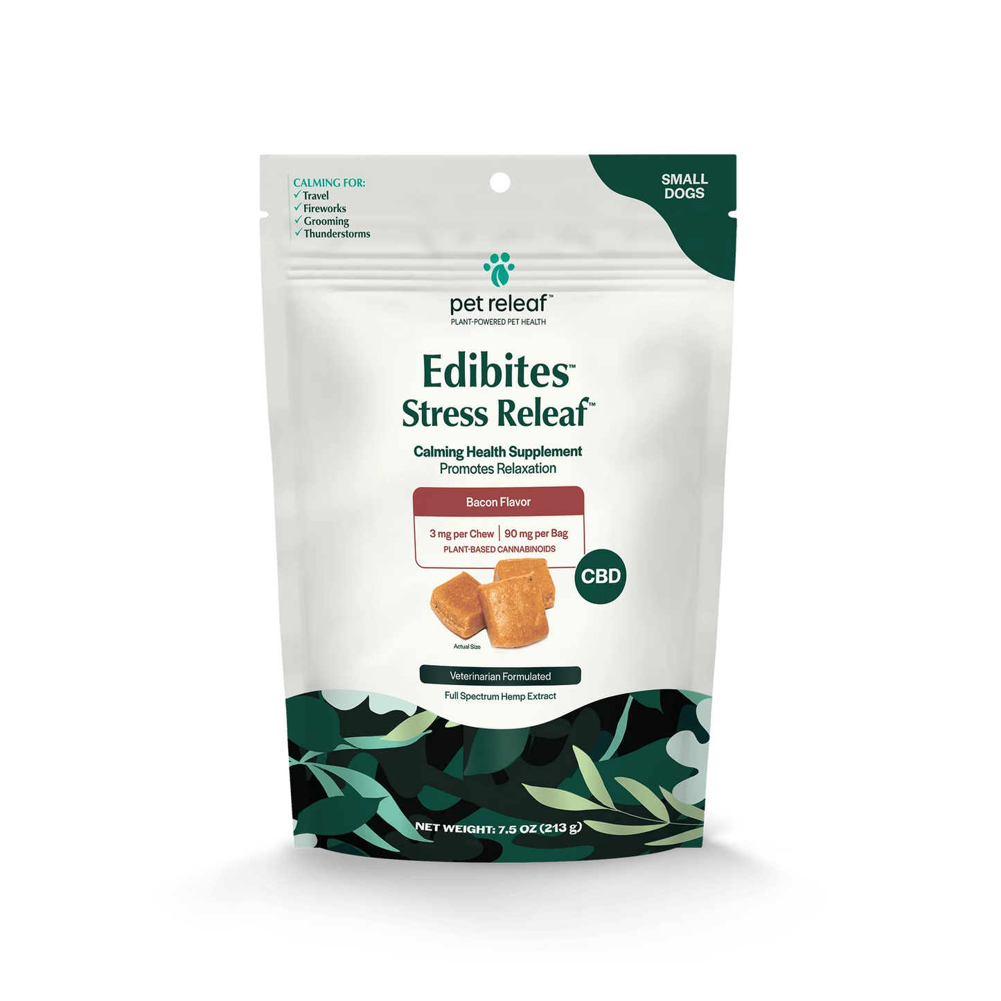 Pet Releaf Stress Releaf Edibites Peppered Bacon Flavor