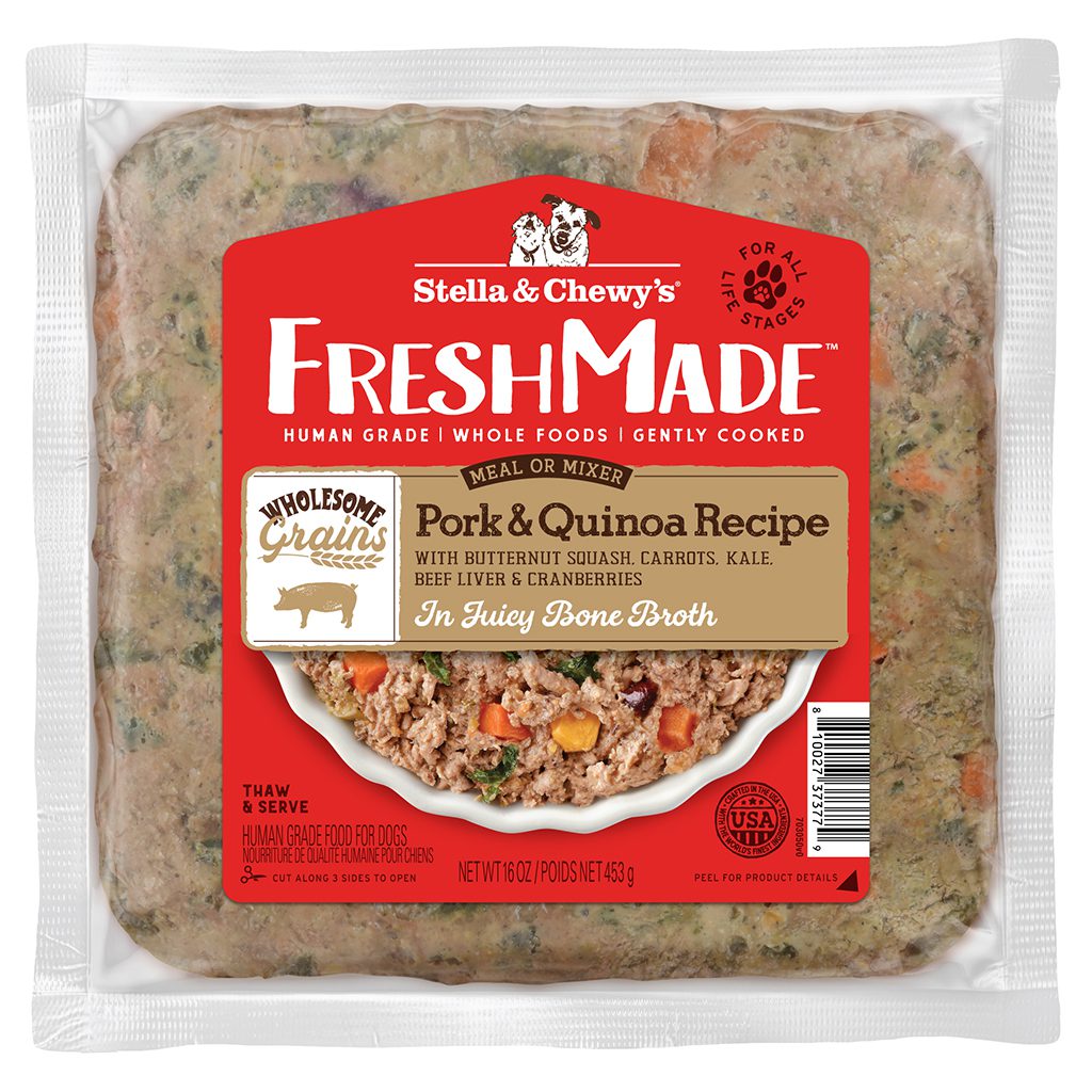 Stella & Chewy's Frozen Gently Cooked Wholesome Grains Pork & Quinoa