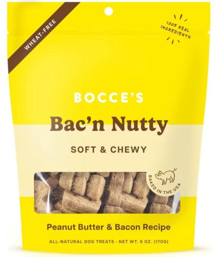 Bocce's Soft & Chewy Bac'n & Nutty Soft & Chewy 6 oz.