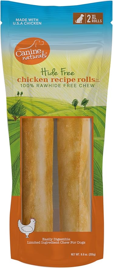 Canine Naturals Hide Free Chicken Roll Chews