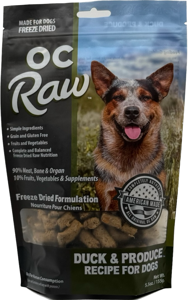 OC Raw Freeze-Dried Duck & Produce Rox