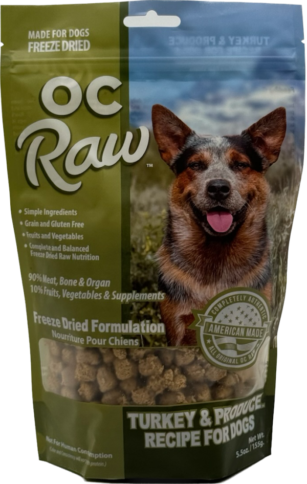 OC Raw Freeze-Dried Turkey & Produce Rox