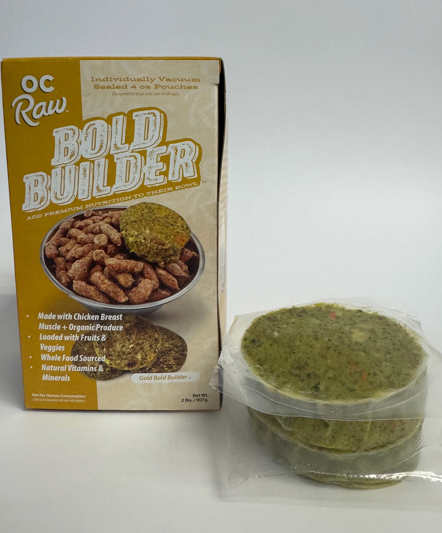 OC Raw Bold Builder Gold Chicken Breast With Organic Vegetables 2 lb