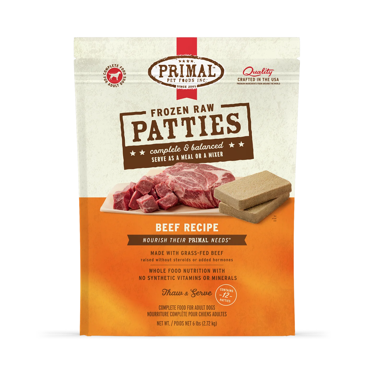 Primal Raw Frozen Beef Formula