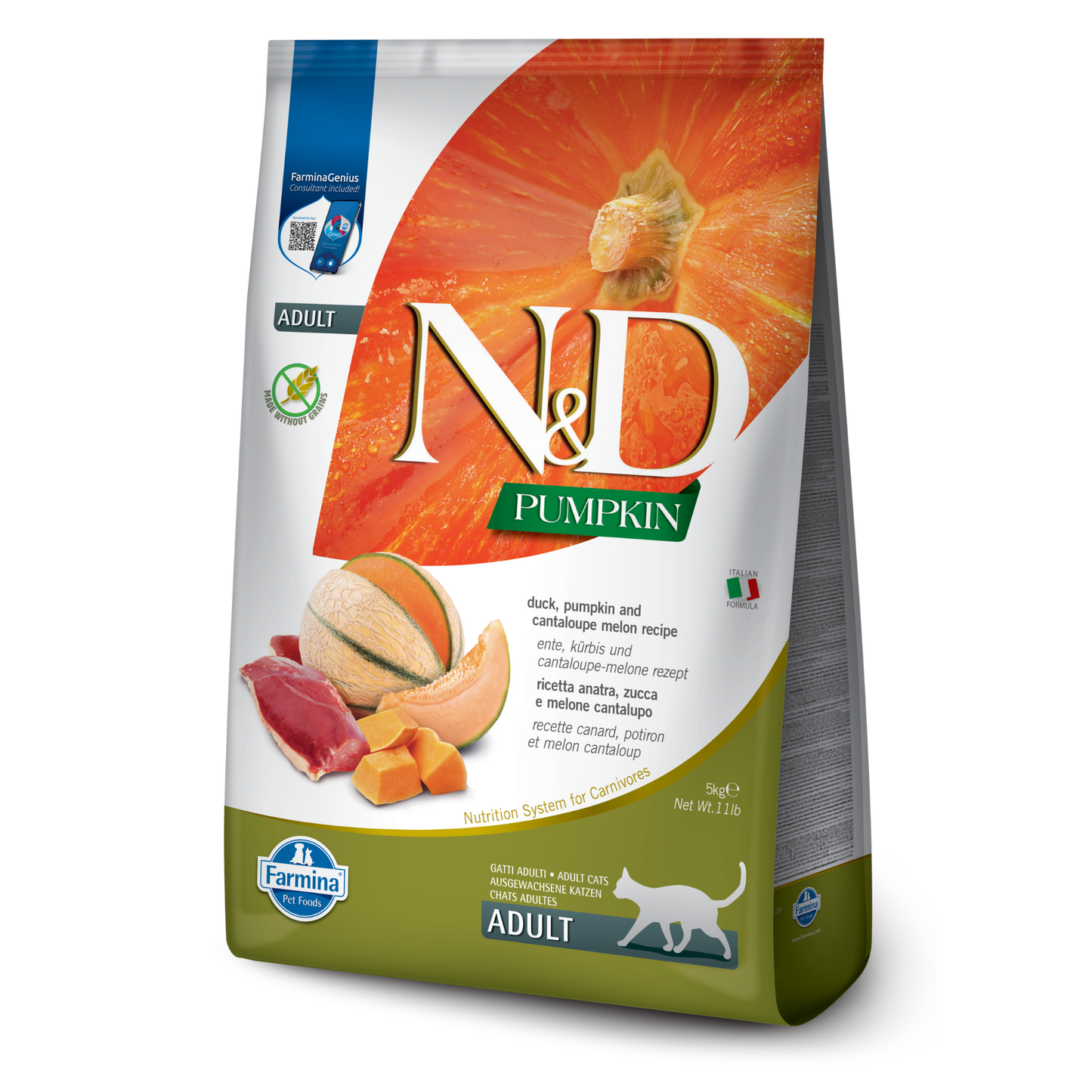 Farmina Cat N&D Pumpkin & Duck 3.3 Lb.