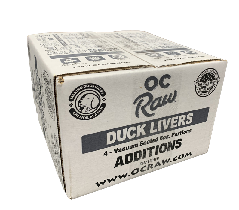 OC Raw Additions Duck Liver 2 lb