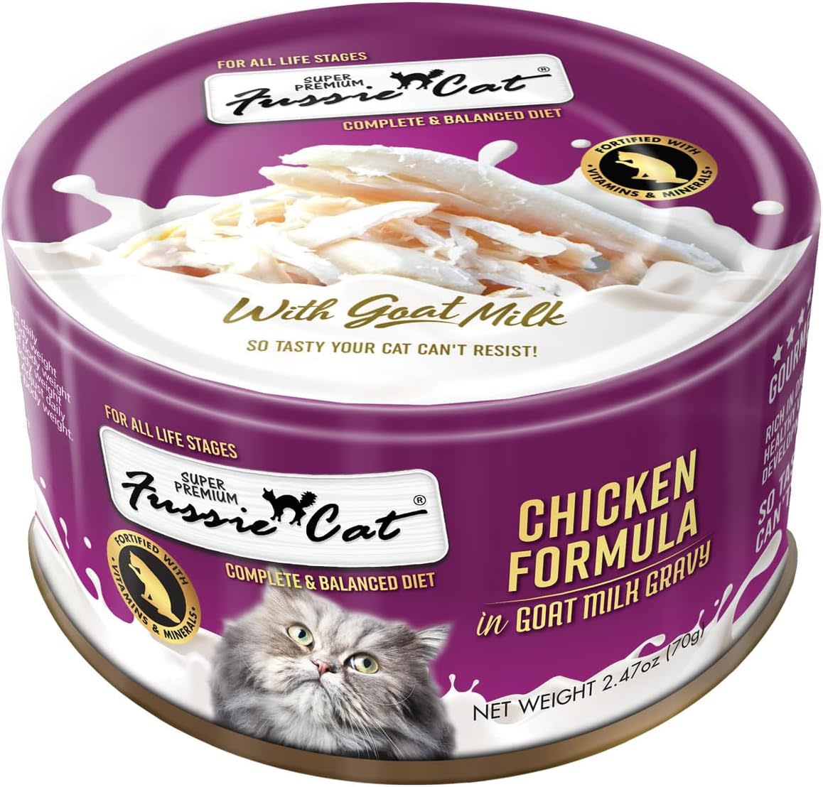 Fussie Cat Premium Chicken In Goat Milk Gravy