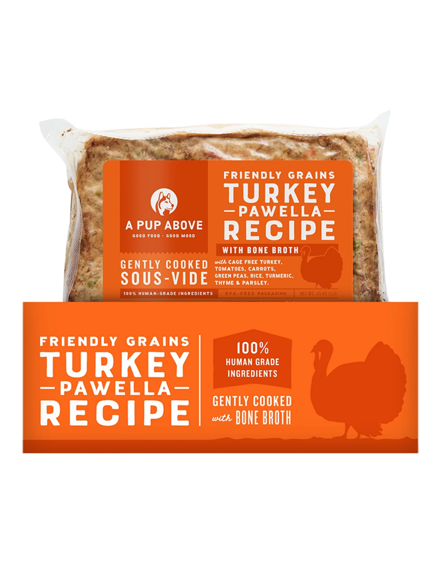 A Pup Above Frozen Turkey Pawella