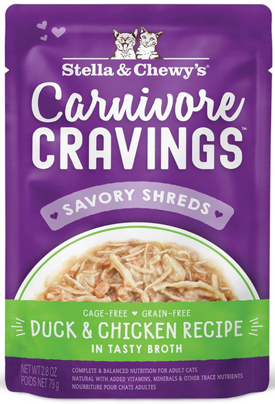 Stella & Chewy's Cat Carnivore Cravings Duck & Chicken Pouch Stella & Chewy's Cat Carnivore Cravings Duck & Chicken Pouch