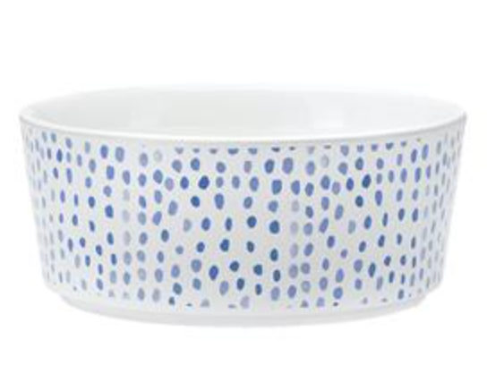 Waggo Shibori Printed Dog Bowl Dots Medium