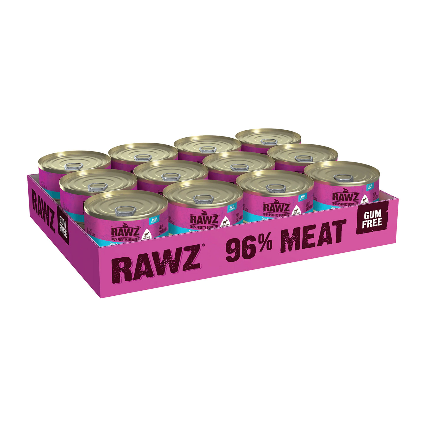 Rawz Cat 96% Turkey, Turkey Liver & Goat Milk Pate